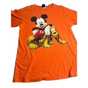 Vintage 1998 Mickey and Pluto Large graphic T shirt  Mickey Unlimited